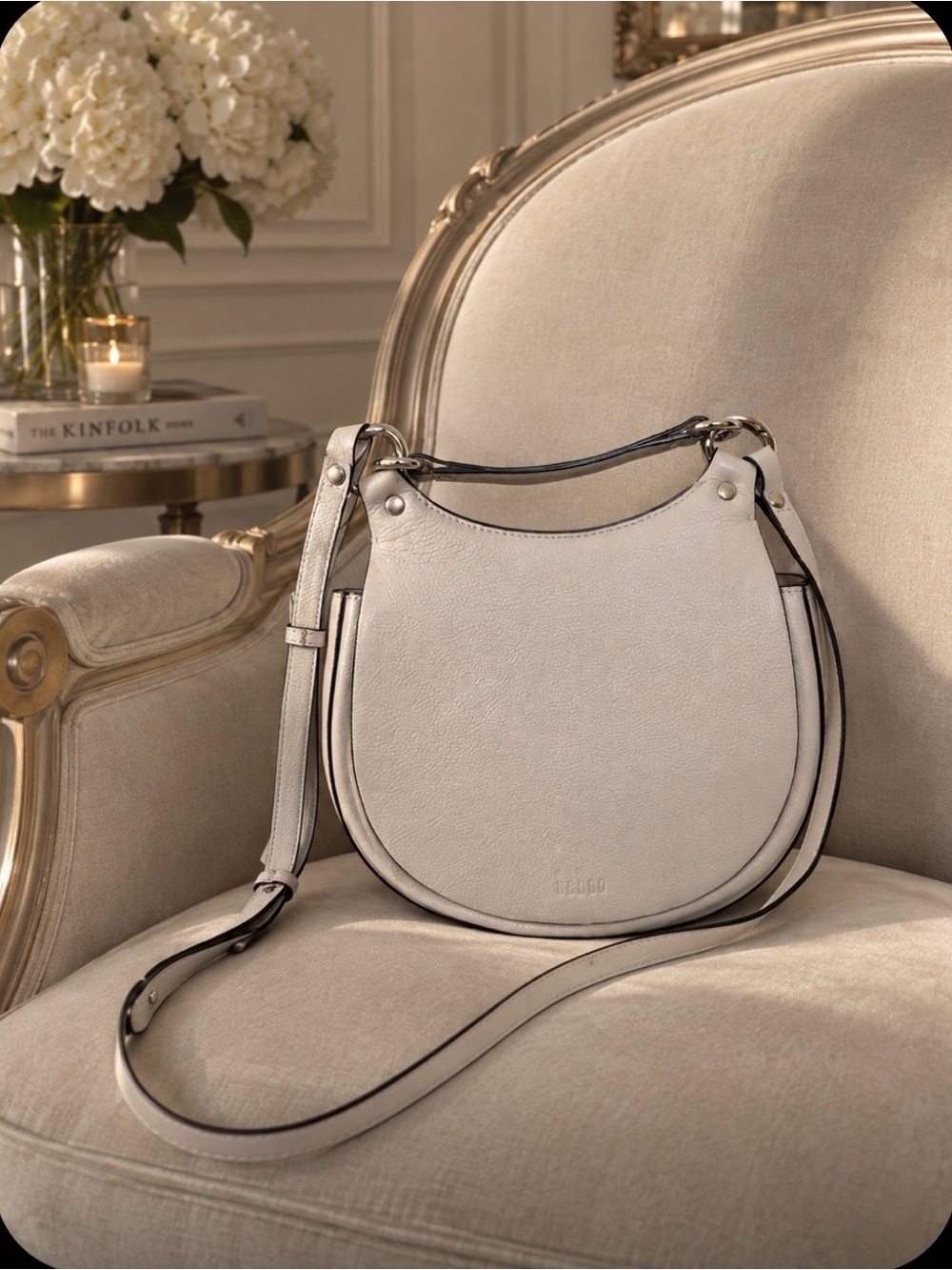 NWOT behno Tilda Saddle Bag – Ivory/Cream Leather
